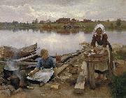 Eero Jarnefelt, JaRNEFELT Eero Laundry at the river bank 1889
